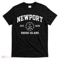 Newport Rhode Island RI Vintage State Athletic Style T-Shirt thumb 0