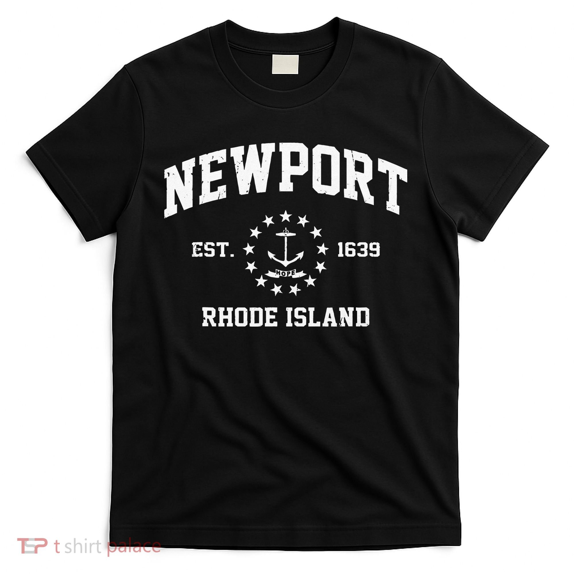 Newport Rhode Island RI Vintage State Athletic Style T-Shirt