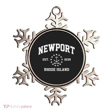 Newport Rhode Island RI Vintage State Athletic Style Ornament