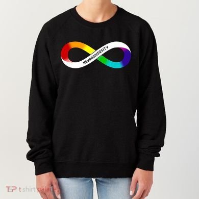 Neurodiversity Rainbow Infinity Symbol Women's Sweatshirt