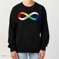 Neurodiversity Rainbow Infinity Symbol Women's Sweatshirt thumb 0