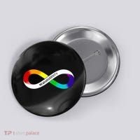 Neurodiversity Rainbow Infinity Symbol Button thumb 0
