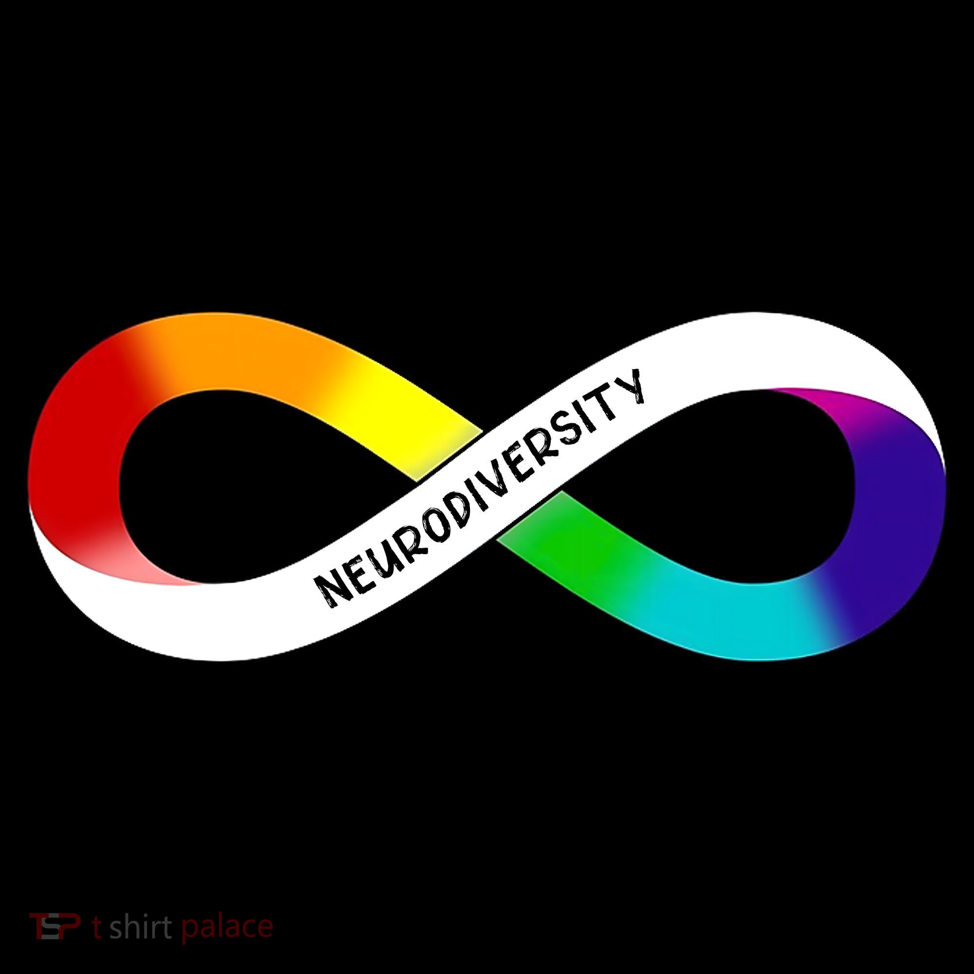 Neurodiversity Rainbow Infinity Symbol Button