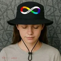 Neurodiversity Rainbow Infinity Symbol Bucket Hat thumb 3