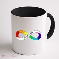 Neurodiversity Rainbow Infinity Symbol Coffee Mug thumb 1