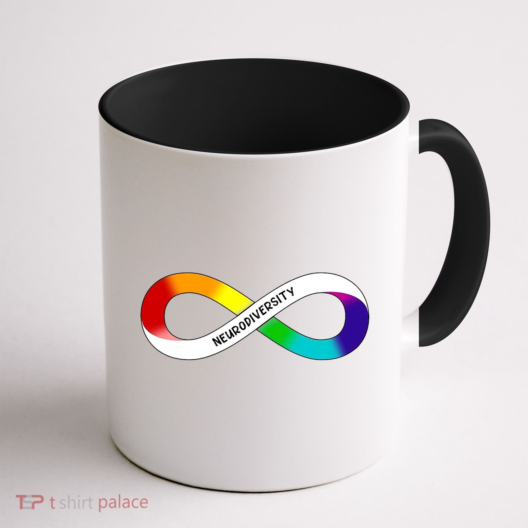 Neurodiversity Rainbow Infinity Symbol Coffee Mug