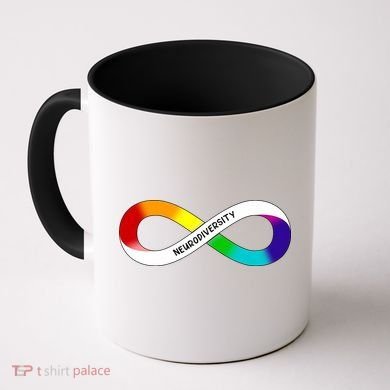 Neurodiversity Rainbow Infinity Symbol Coffee Mug