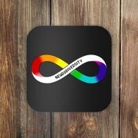 Neurodiversity Rainbow Infinity Symbol Coaster thumb 0