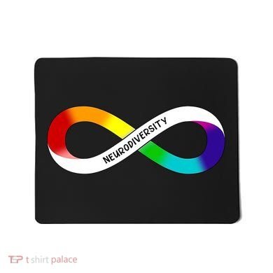 Neurodiversity Rainbow Infinity Symbol Mousepad