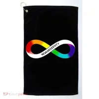 Neurodiversity Rainbow Infinity Symbol Golf Towel thumb 0