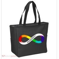 Neurodiversity Rainbow Infinity Symbol Tote Bag thumb 2