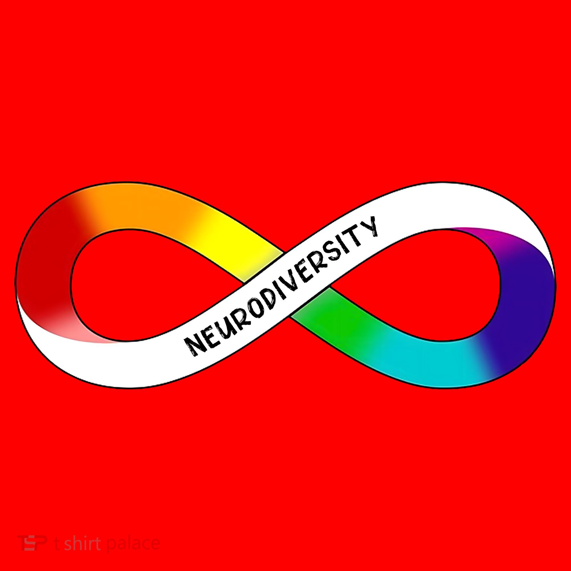 Neurodiversity Rainbow Infinity Symbol Santa Hat