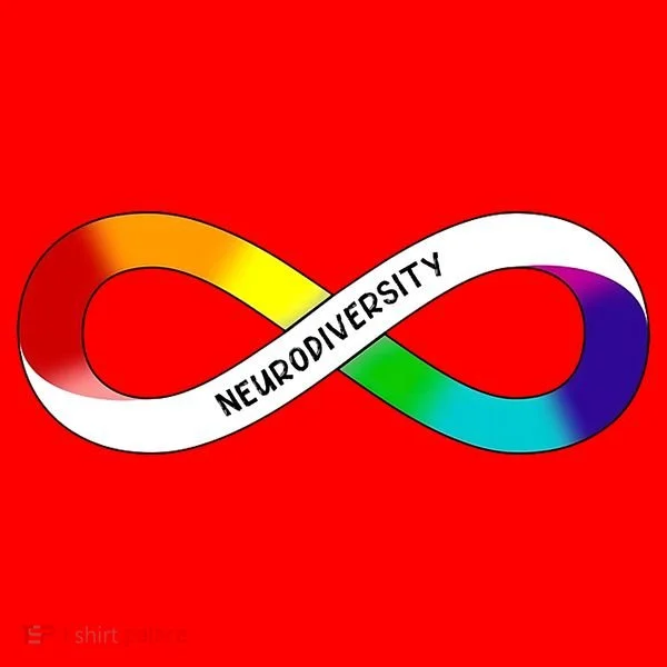 Neurodiversity Rainbow Infinity Symbol Santa Hat