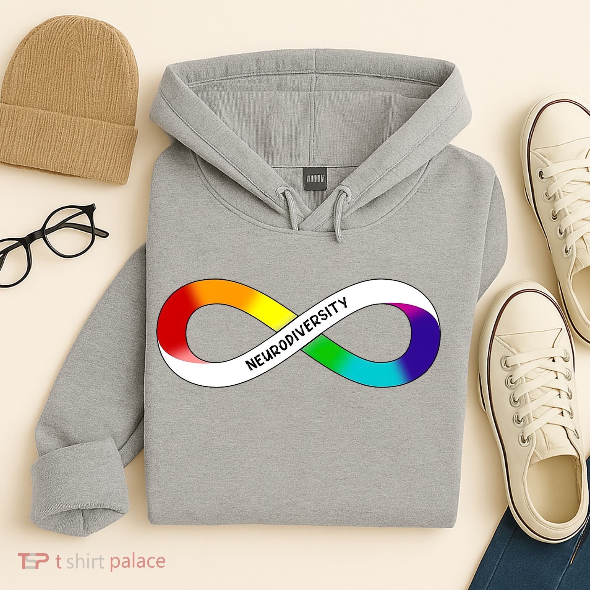 Neurodiversity Rainbow Infinity Symbol Hoodie