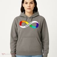 Neurodiversity Rainbow Infinity Symbol Hoodie thumb 5
