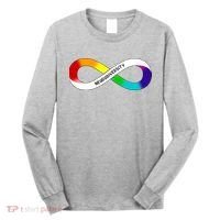 Neurodiversity Rainbow Infinity Symbol Long Sleeve Shirt thumb 0