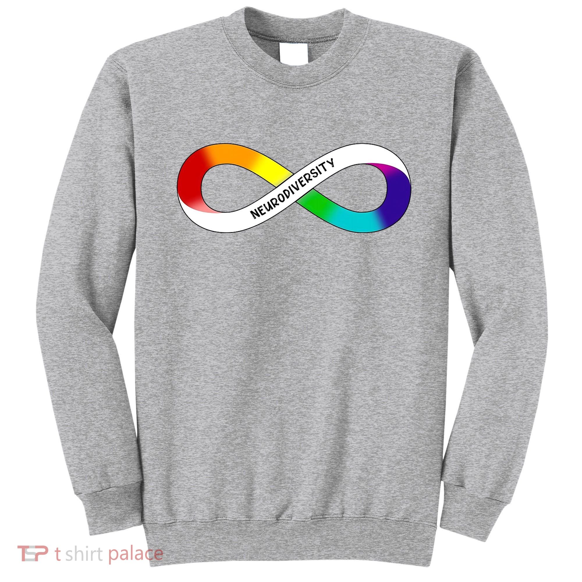 Neurodiversity Rainbow Infinity Symbol Sweatshirt