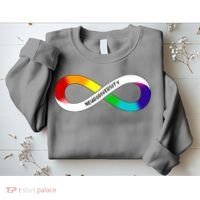 Neurodiversity Rainbow Infinity Symbol Sweatshirt thumb 2