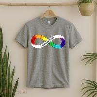 Neurodiversity Rainbow Infinity Symbol T-Shirt thumb 2