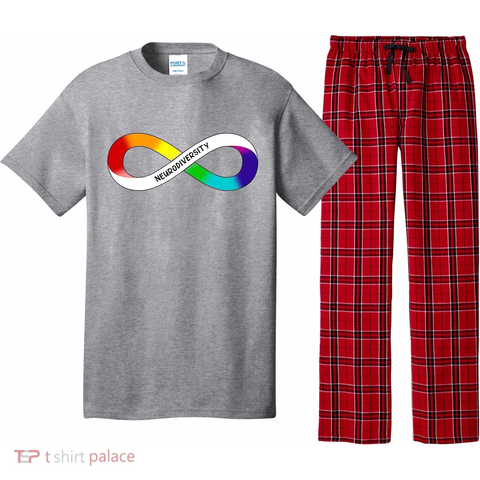 Neurodiversity Rainbow Infinity Symbol Pajama Set