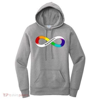 Neurodiversity Rainbow Infinity Symbol Women's Hoodie