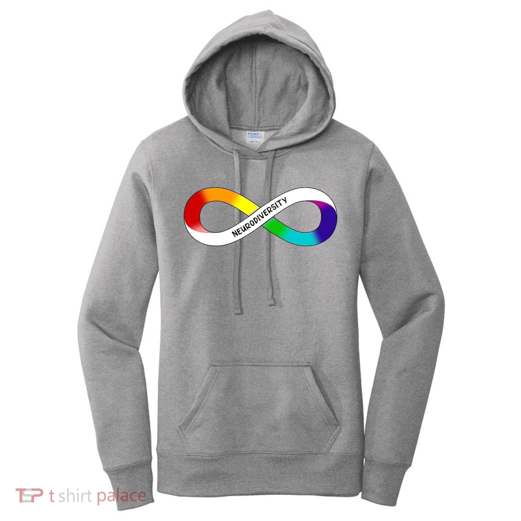 Neurodiversity Rainbow Infinity Symbol Women's Hoodie