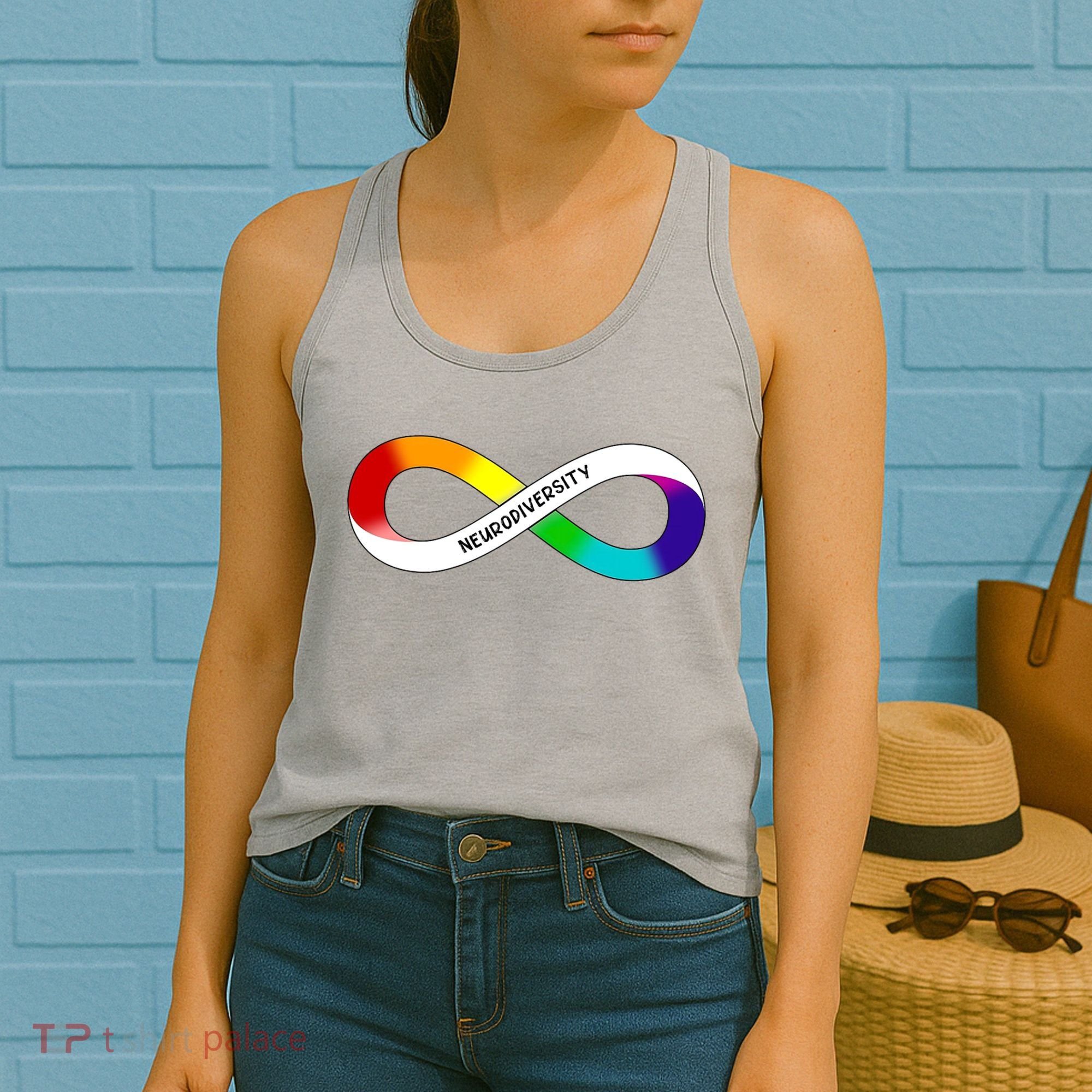 Neurodiversity Rainbow Infinity Symbol Women's Tank Top
