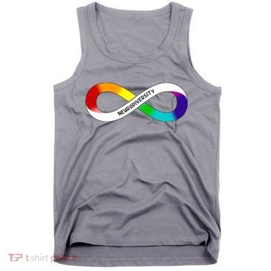 Neurodiversity Rainbow Infinity Symbol Tank Top