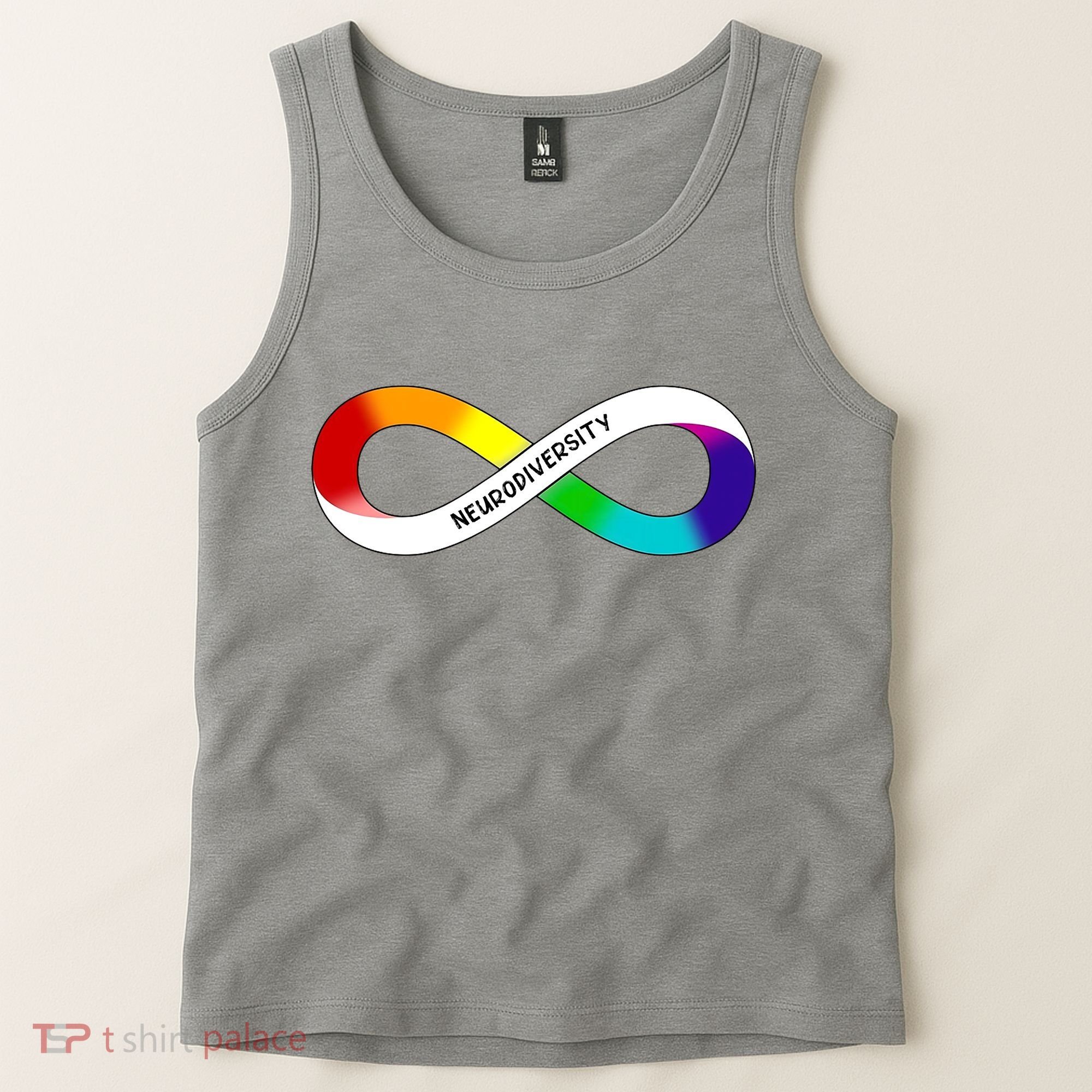 Neurodiversity Rainbow Infinity Symbol Tank Top