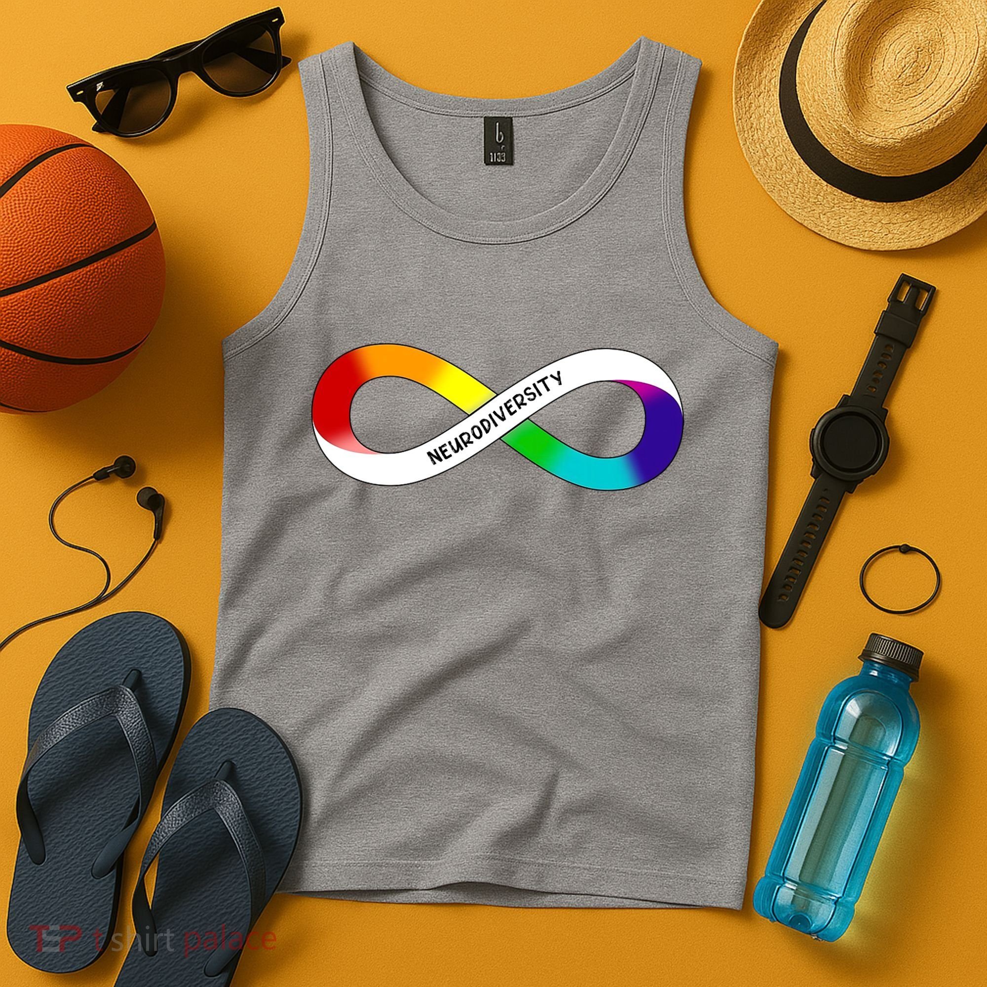 Neurodiversity Rainbow Infinity Symbol Tank Top