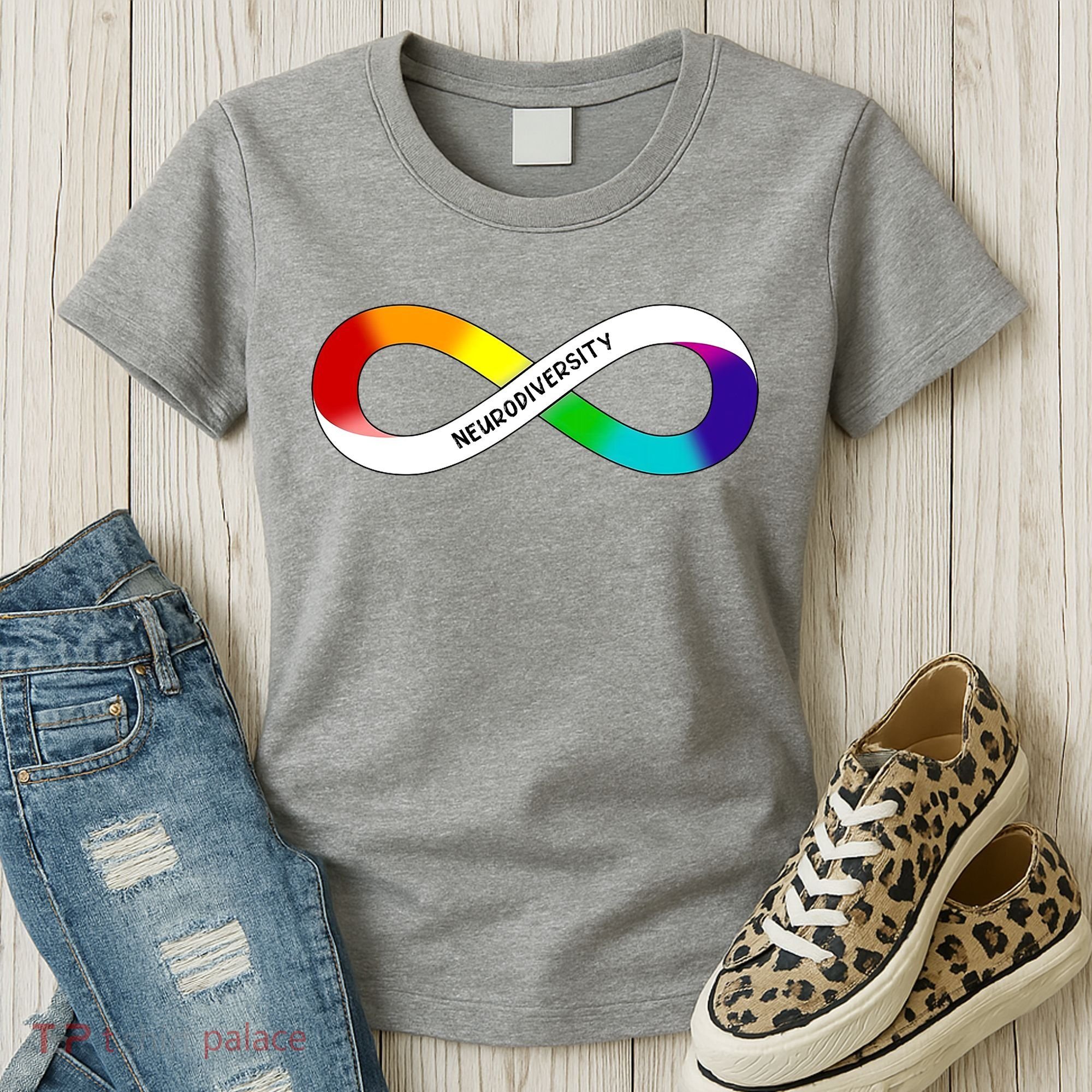 Neurodiversity Rainbow Infinity Symbol Women's T-Shirt