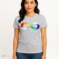 Neurodiversity Rainbow Infinity Symbol Women's T-Shirt thumb 4