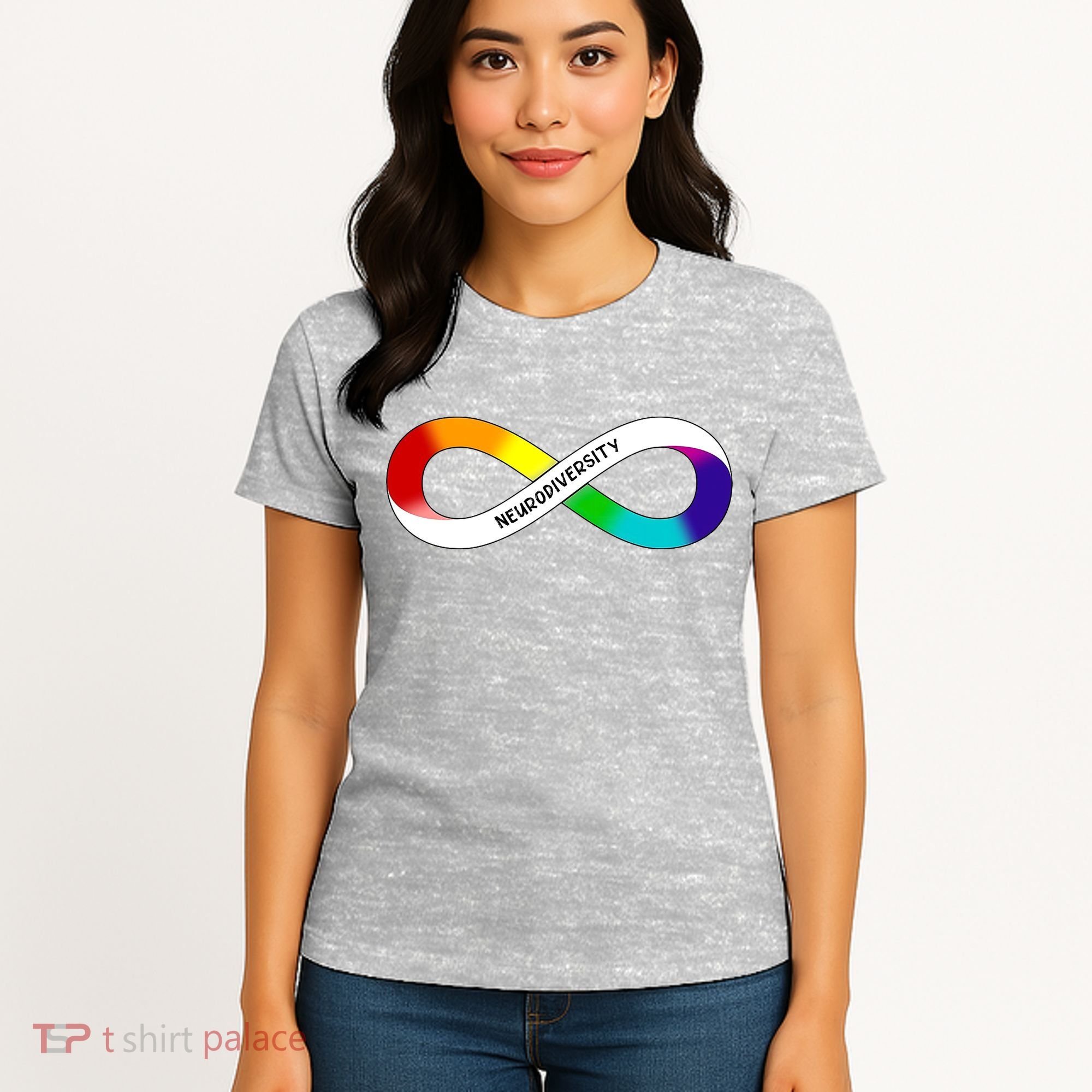 Neurodiversity Rainbow Infinity Symbol Women's T-Shirt