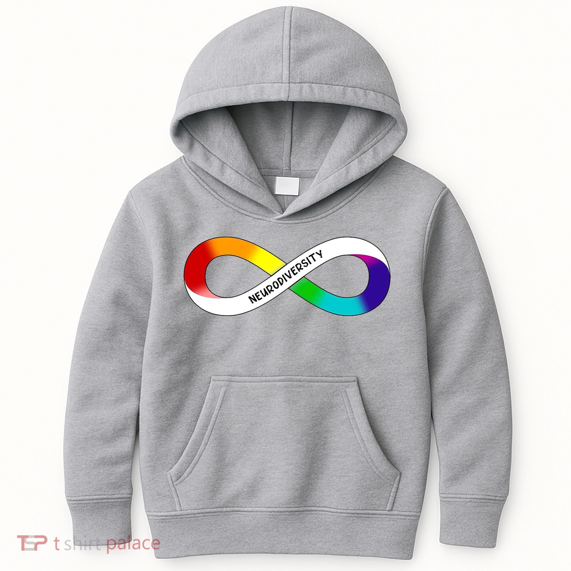 Neurodiversity Rainbow Infinity Symbol Kids Hoodie