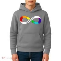 Neurodiversity Rainbow Infinity Symbol Kids Hoodie thumb 4