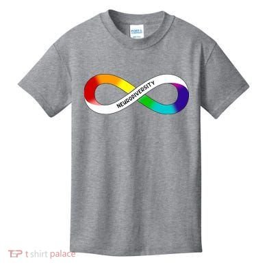Neurodiversity Rainbow Infinity Symbol Kids T-Shirt