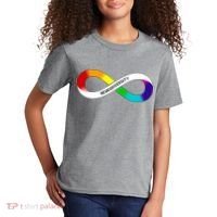 Neurodiversity Rainbow Infinity Symbol Kids T-Shirt thumb 2