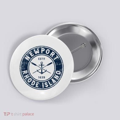Newport Rhode Island Ri Vintage Boat Anchor Button