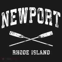 Newport Rhode Island Vintage Nautical Crossed Oars Gift T-Shirt thumb 7