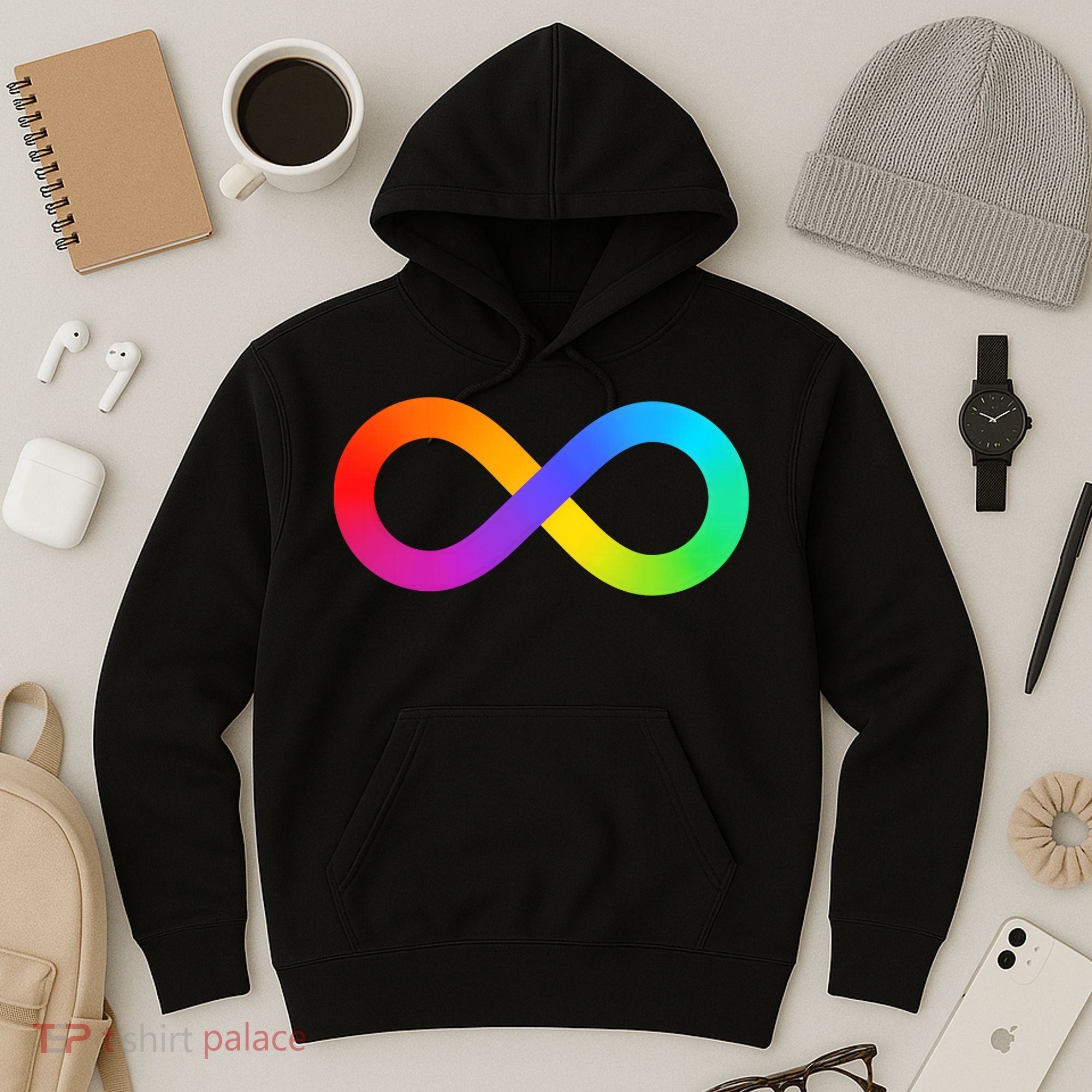 Neurodiversity Rainbow Infinity Autism Hoodie