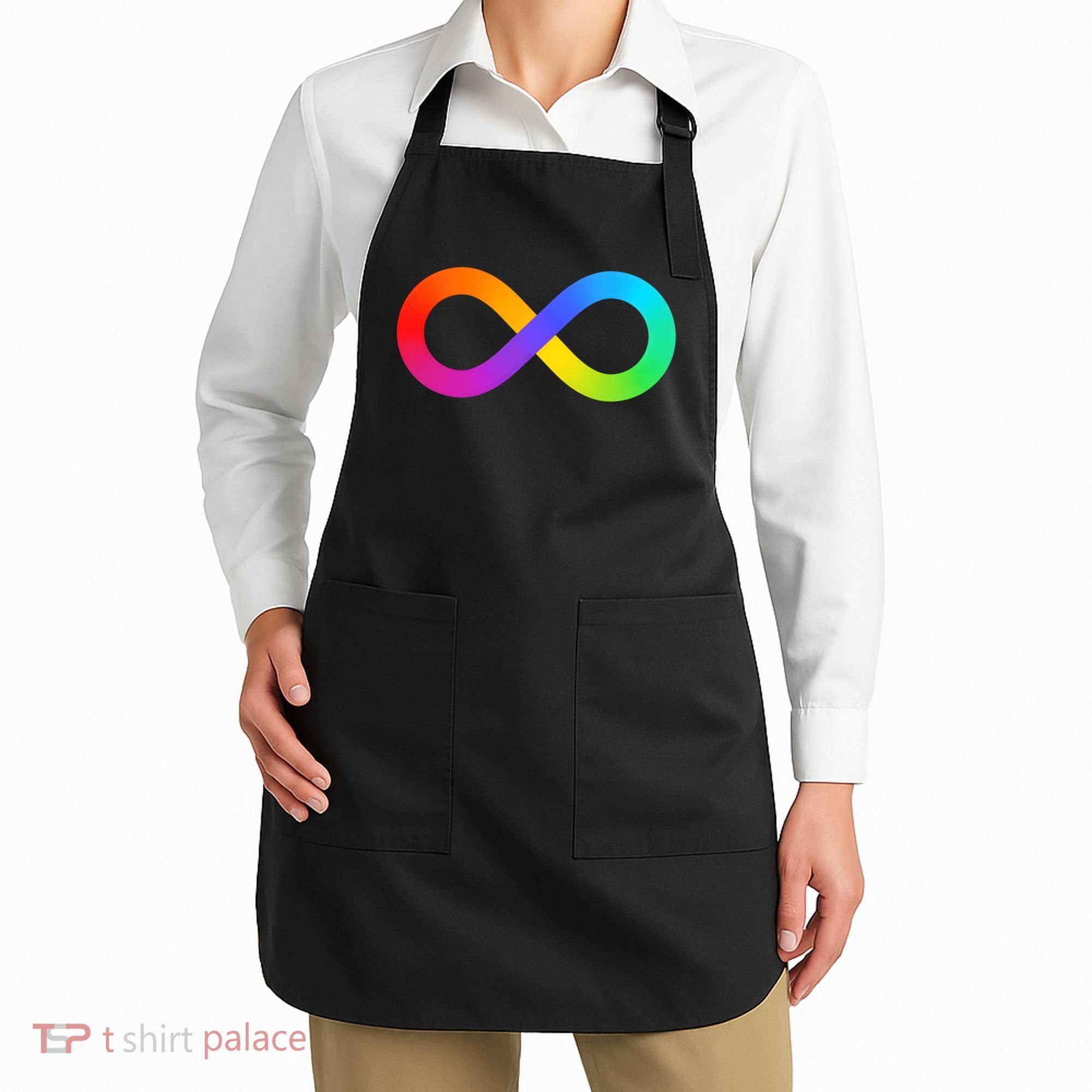 Neurodiversity Rainbow Infinity Autism Apron