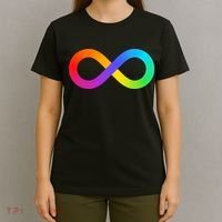 Neurodiversity Rainbow Infinity Autism T-Shirt thumb 4