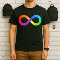 Neurodiversity Rainbow Infinity Autism T-Shirt thumb 6