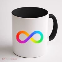 Neurodiversity Rainbow Infinity Autism Coffee Mug thumb 1