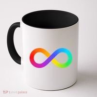 Neurodiversity Rainbow Infinity Autism Coffee Mug thumb 0