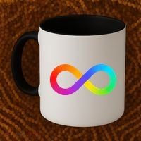Neurodiversity Rainbow Infinity Autism Coffee Mug thumb 2