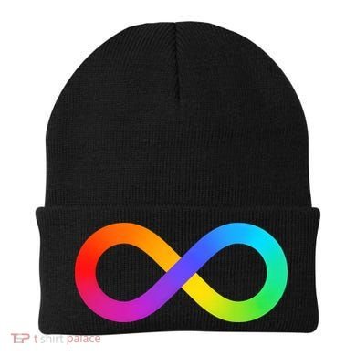 Neurodiversity Rainbow Infinity Autism Beanie