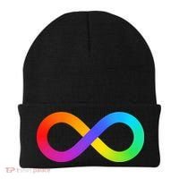 Neurodiversity Rainbow Infinity Autism Beanie thumb 0