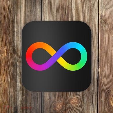 Neurodiversity Rainbow Infinity Autism Coaster