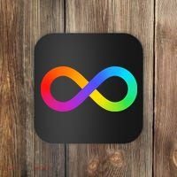 Neurodiversity Rainbow Infinity Autism Coaster thumb 0